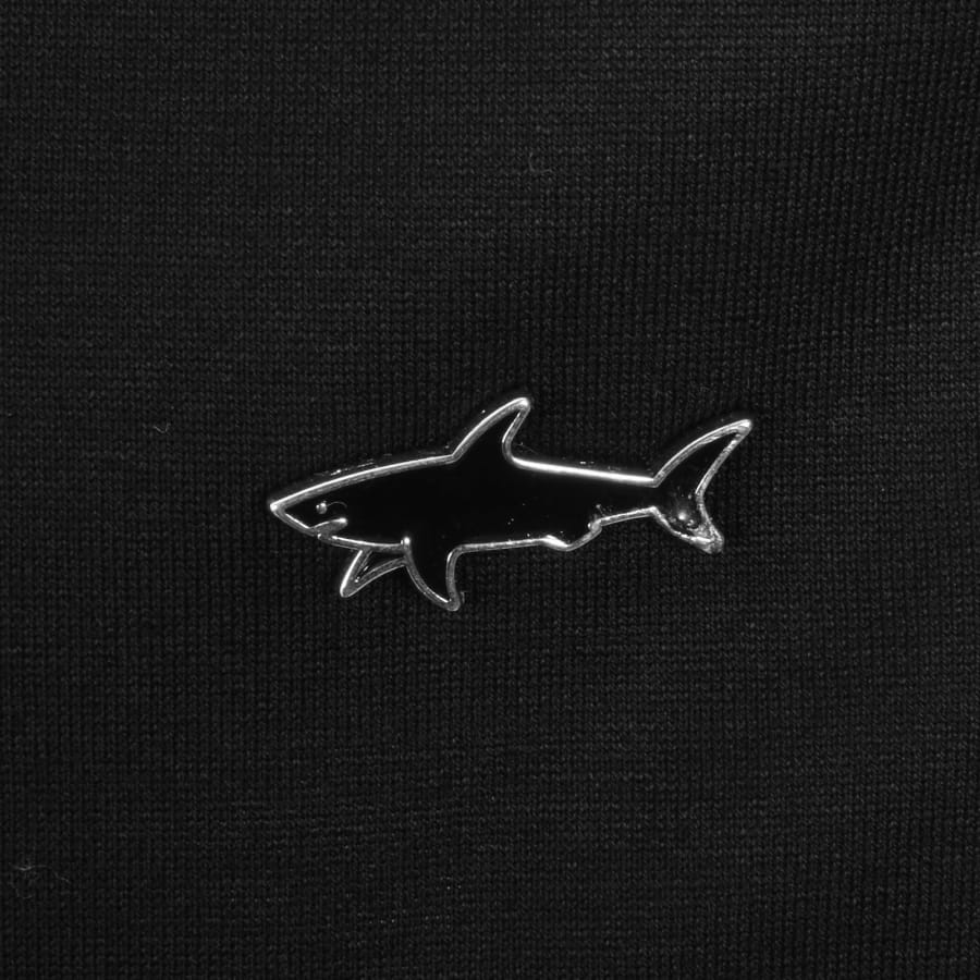 Paul And Shark Metal Logo T Shirt Black | Mainline Menswear